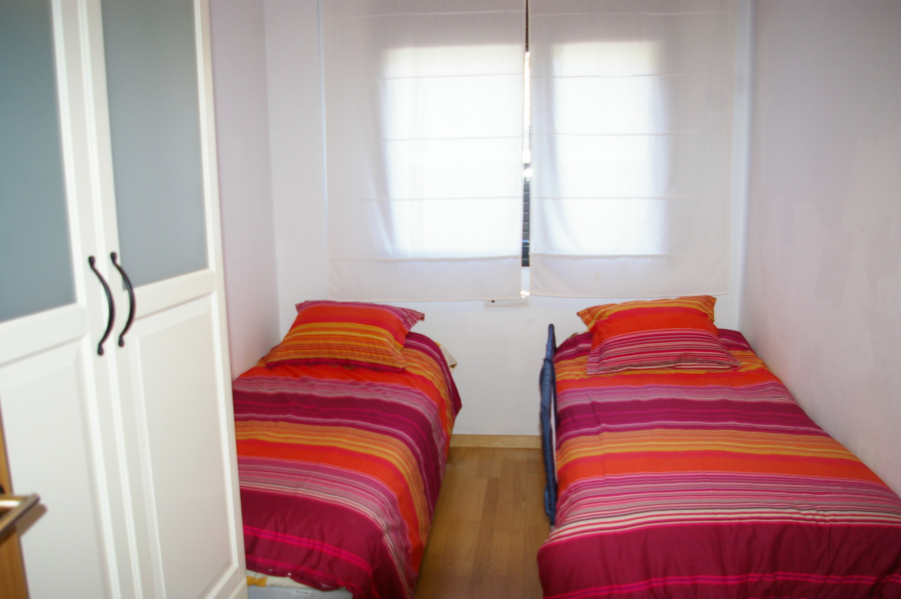 Dormitorio, dos camas individuales