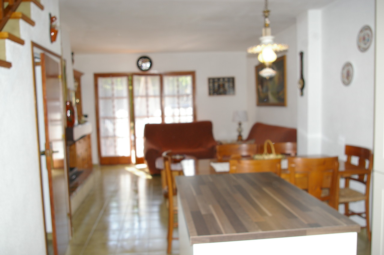 kitchen and living room