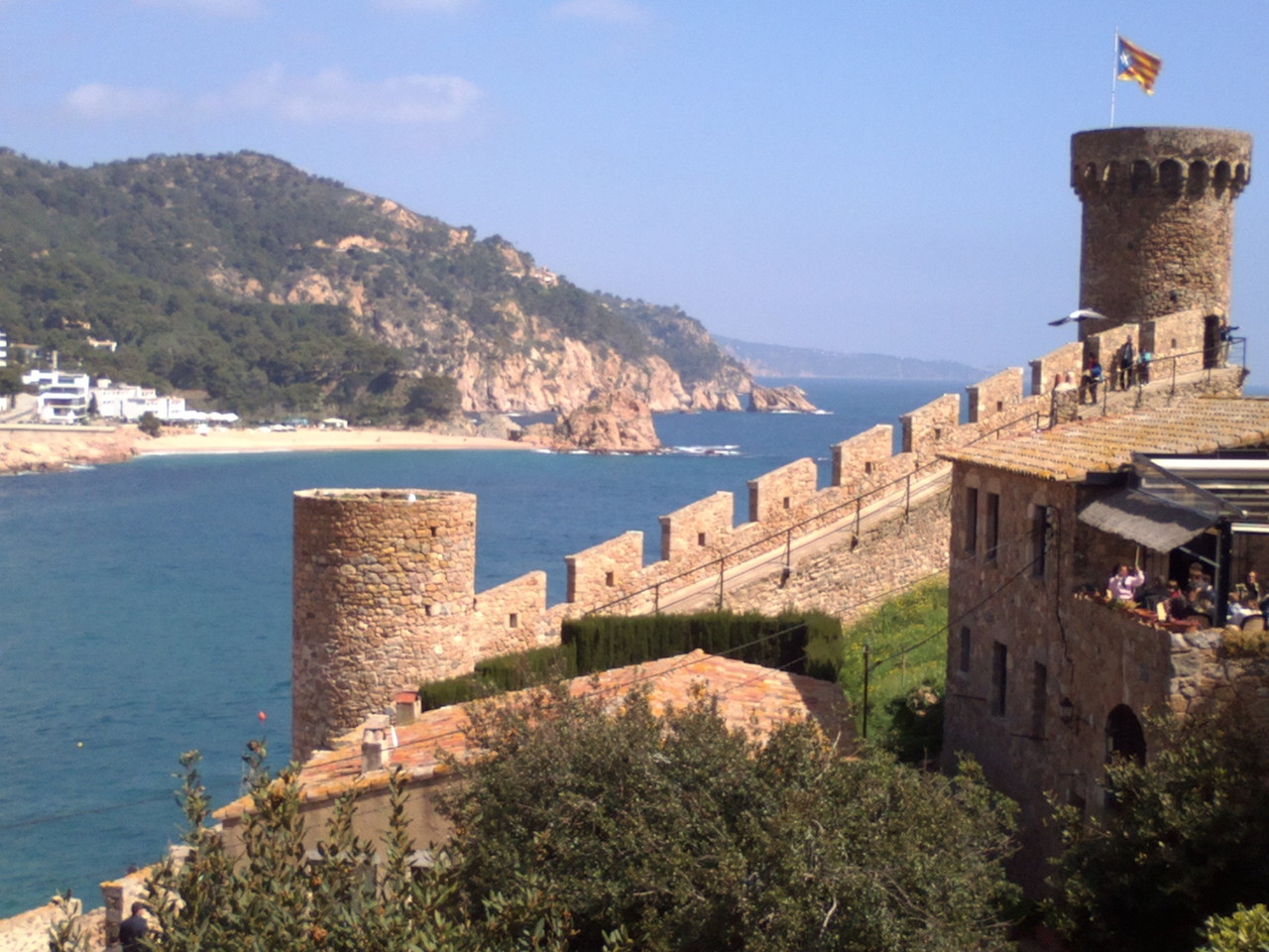 Vistas con el castillo de Tossa de Mar