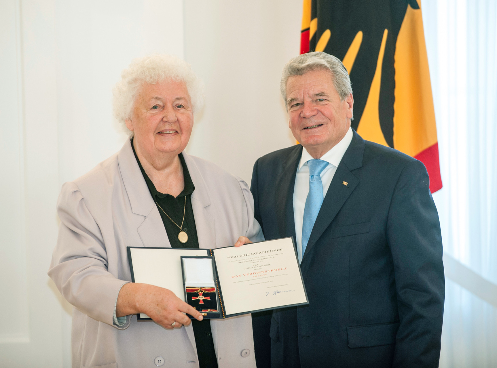 Verleihung Bundesverdienstkreuz an Gisela