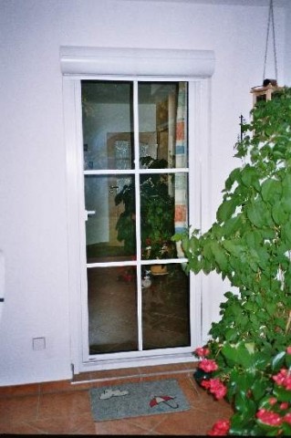 Fenster-Kunststoff weiß m. Sprossen