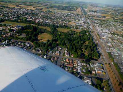 Ashburton Domain Mid Canterbury from 1,200ft