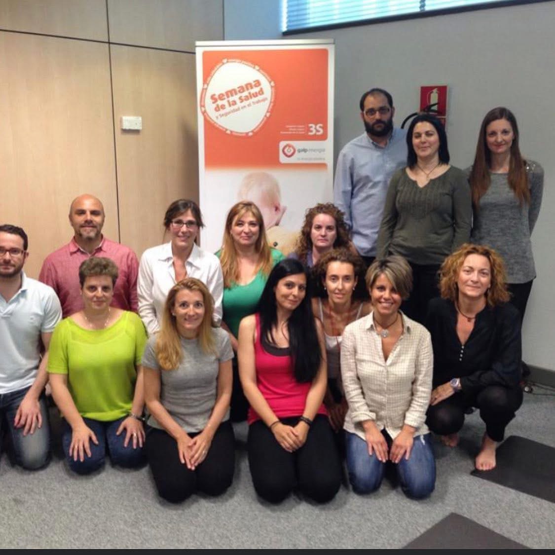 Charla hábitos de vida saludable y yoga en Galp Energía
