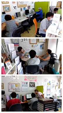 今日から午前中３コマです♪