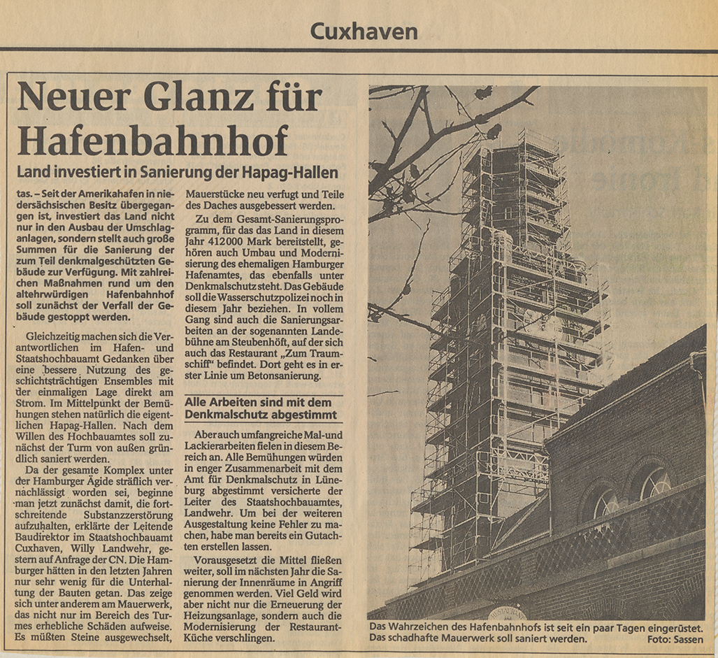 1993 - Hapag Turm Gerüstbauarbeiten