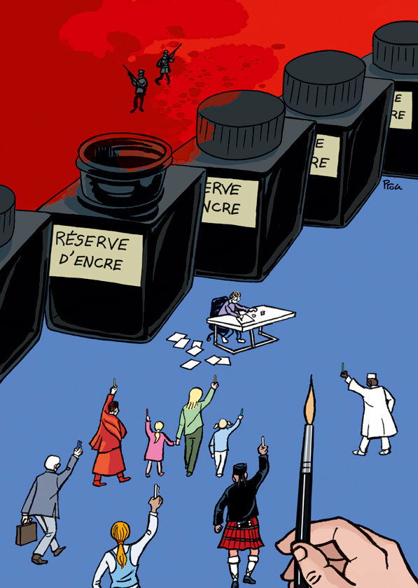 Soutien aux dessinateurs de Charlie Hebdo