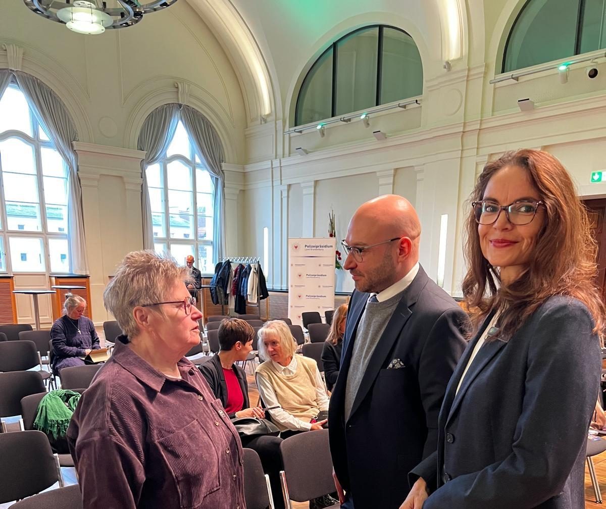 Im Gespräch mit dem Innenminister René Wilke und Ramona Linné
