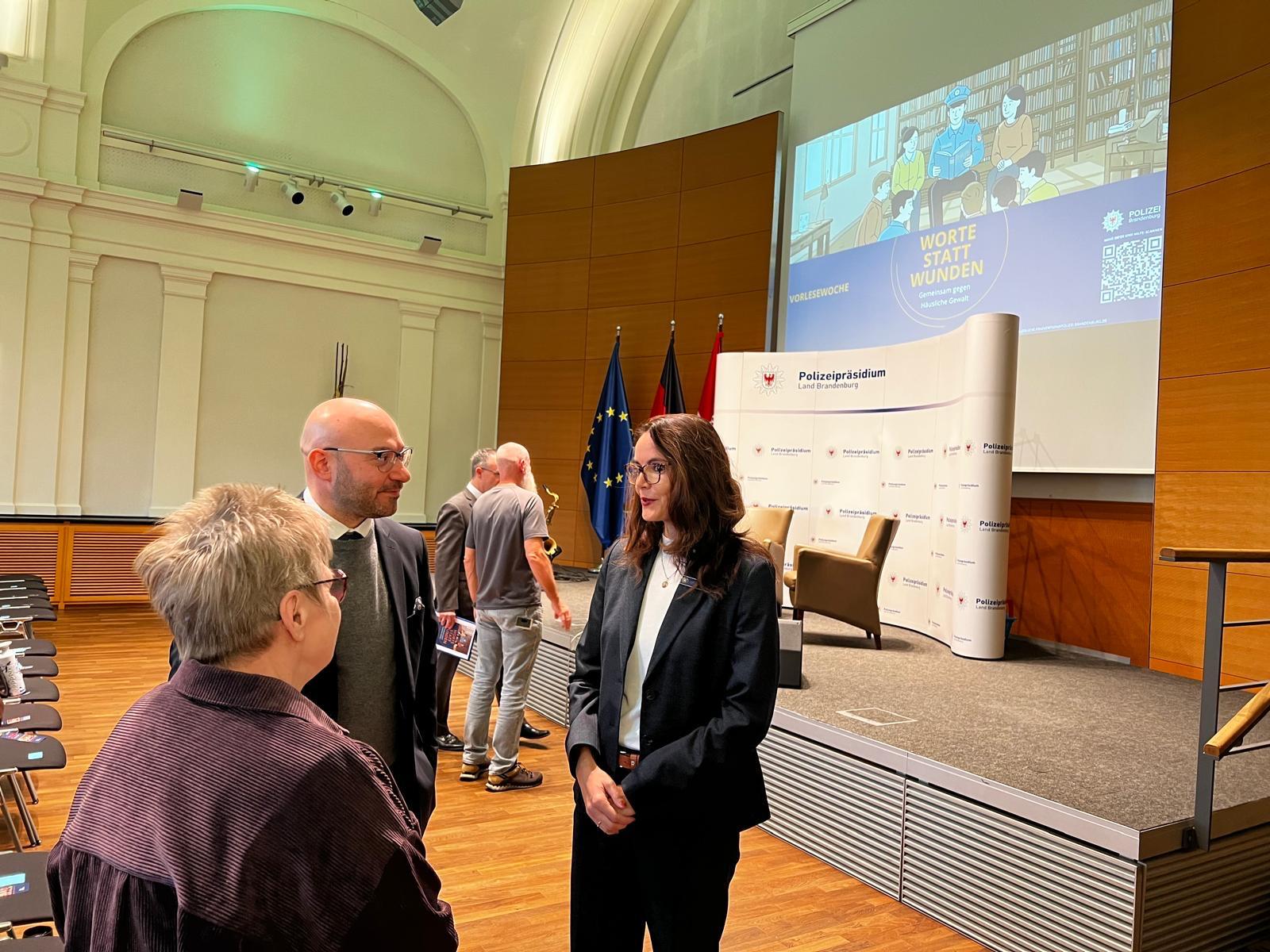 Im Gespräch mit dem Innenminister René Wilke und Ramona Linné