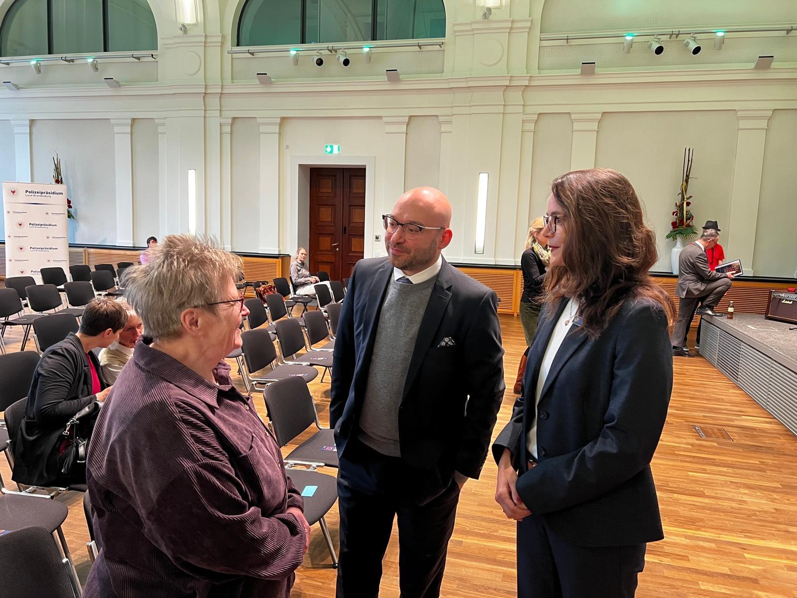 Im Gespräch mit dem Innenminister René Wilke und Ramona Linné