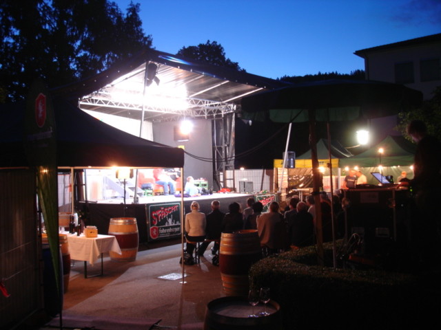 Verkehrte Welt, das Publikum im Pavillon!;-)