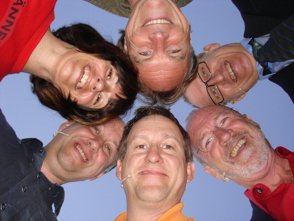 ...die glorreichen 6 der ersten Produktion (Sandra, Dirk, Gerhard, Jack, Armin und Marcus)