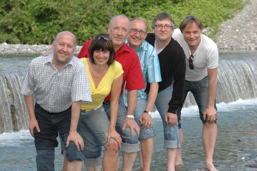 ein tolles Team, oder? Marcus Harm, Sandra Aberer, Jack E. Griss, Gerhard Zuggal, Armin Weber und Dirk Waanders