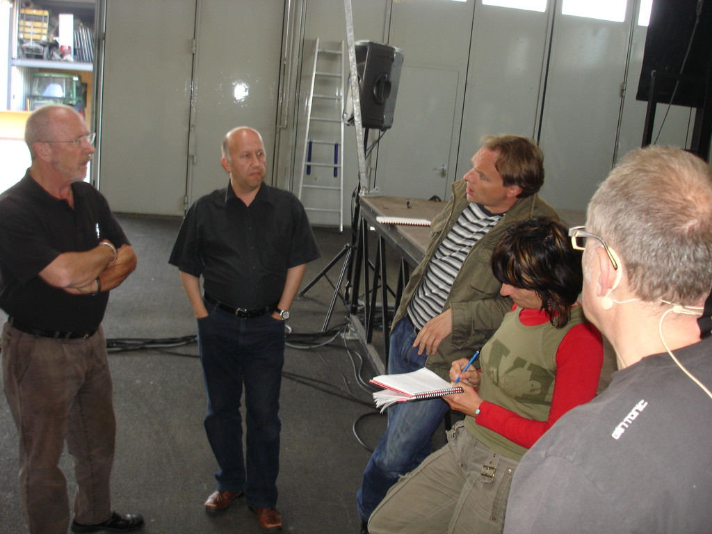 lagebesprechung vor der generalprobe....