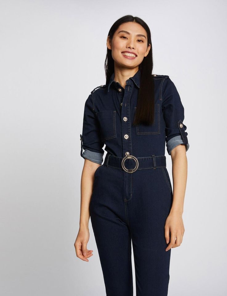 Combinaison jeans morgan sale