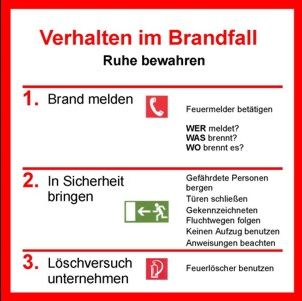 Verhalten im Brandfall