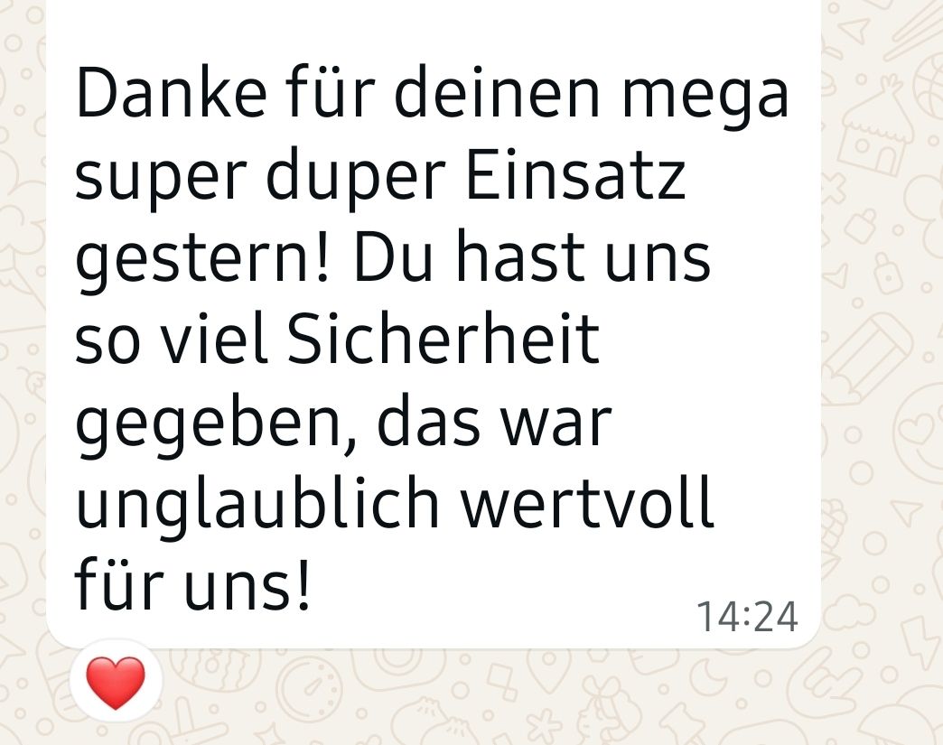 Nachricht von einem Brautpaar