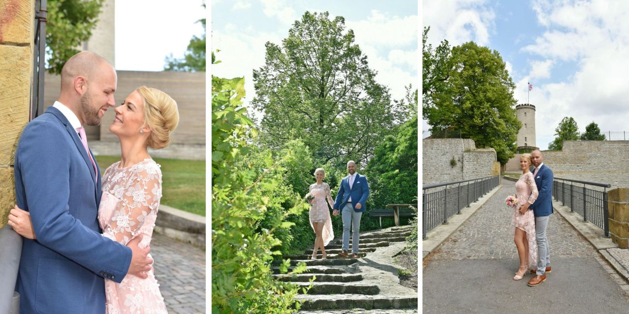 Brautpaar küsst sich – emotionale Hochzeitsfotografie