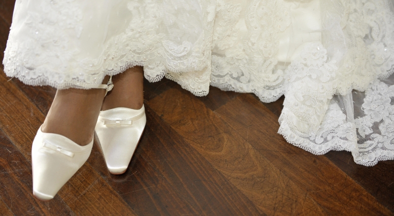 Schuhe der Braut