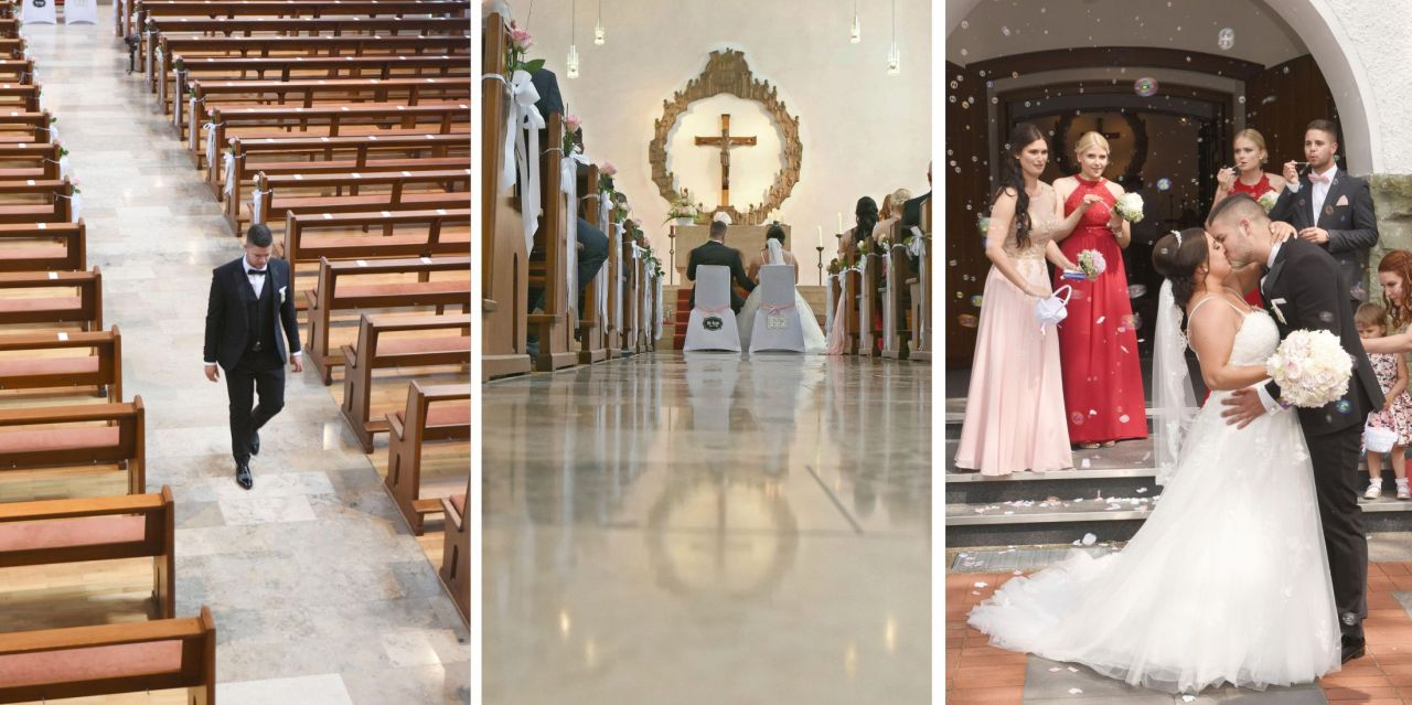 Hochzeitslocation Kirche Innenaufnahme – Reportage Hochzeitsfotografie  - Hochzeitsfotograf Bielefeld 