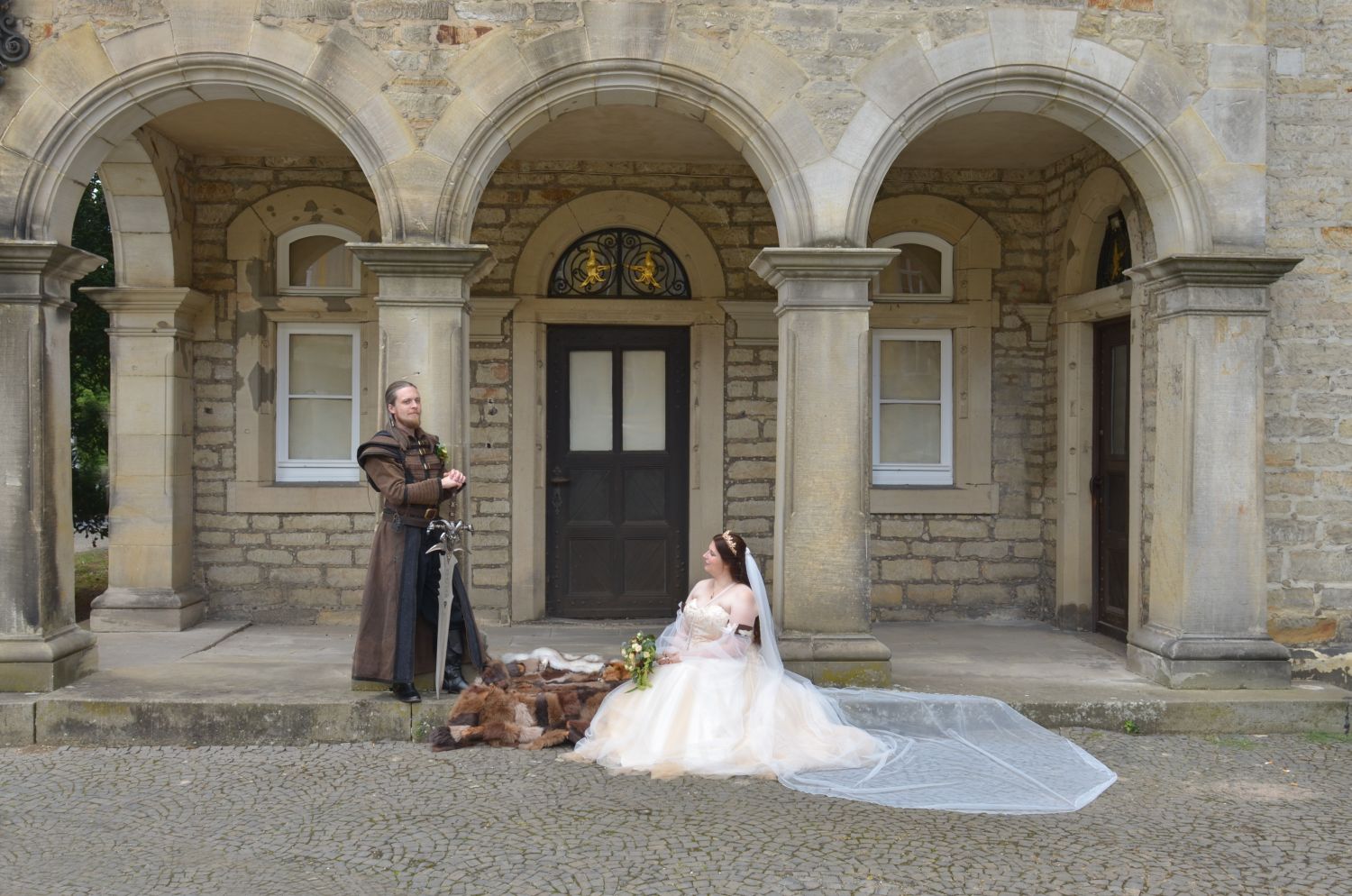 cooles Paarshooting im Mittelalterstil