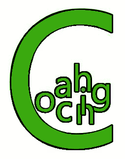 Das Bild zeigt das Wort Coaching in künstlerischer Gestaltung.