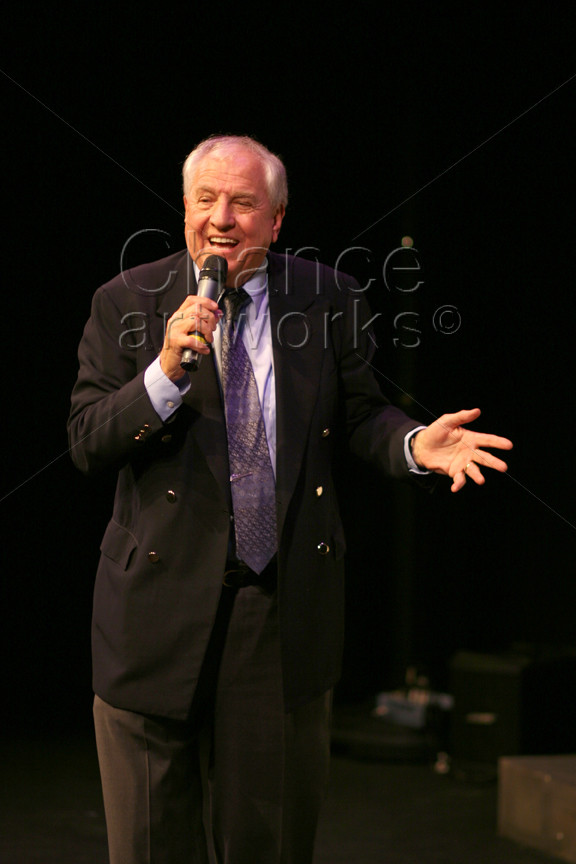 Gary Marshall speaking at a special event.