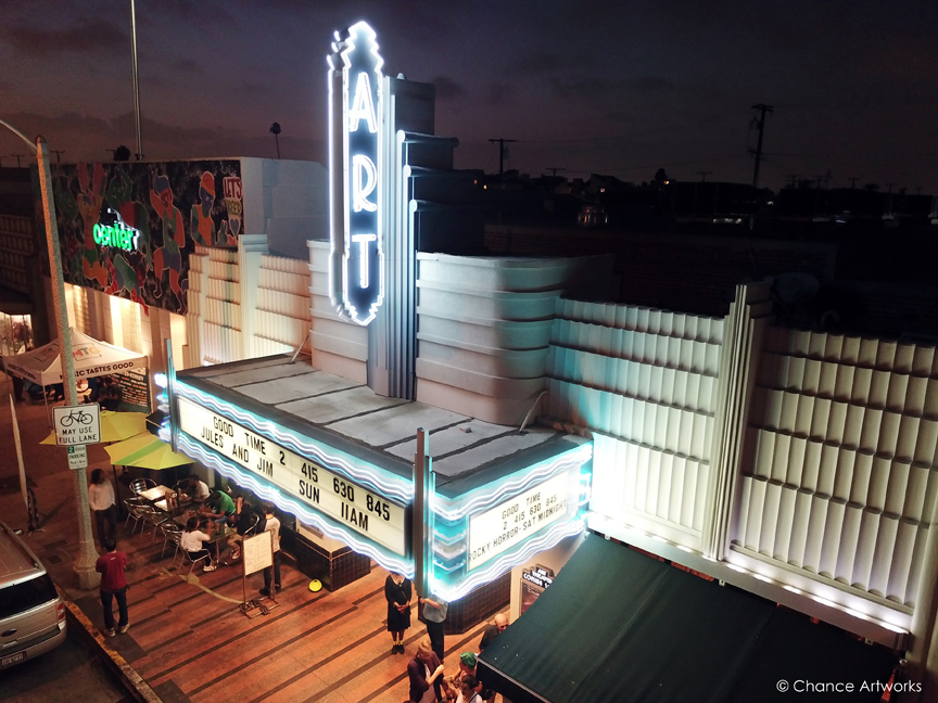 Art Theater on 4th St / Retro Row in Long Beach.