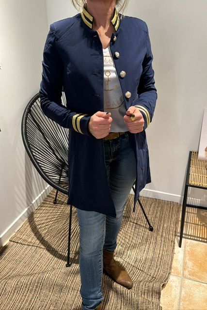 Veste officier bleu marine femme 2025