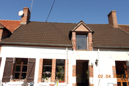 Rénovation de toiture maison ancienne, après