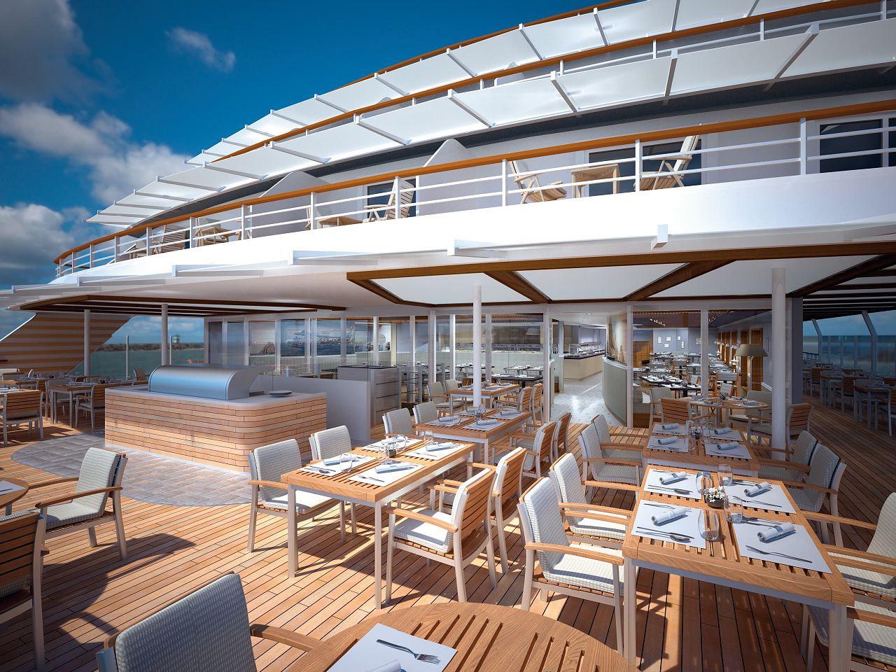 HANSEATIC nature & inspiration  Bistro Restaurant © Hapag-Lloyd Cruises