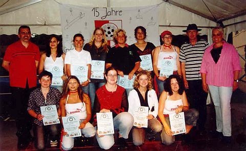 Die "Jubilare" beim 15-jährigen Jubiläum