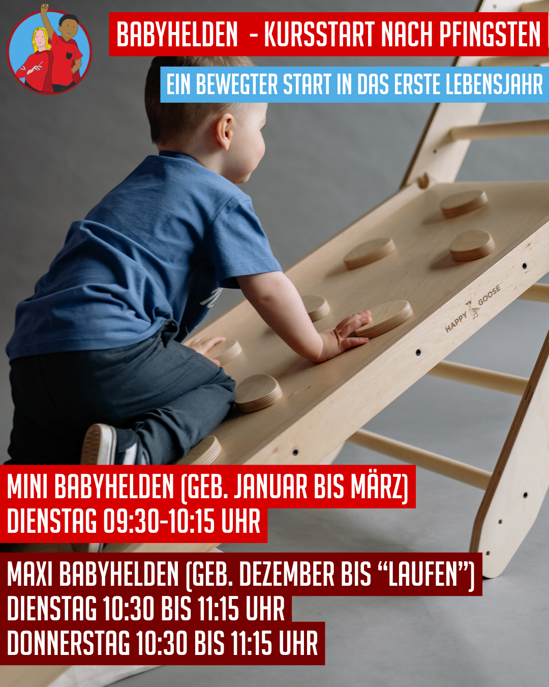 Bewegungsprogramm für Babys (ab 4 Monaten)