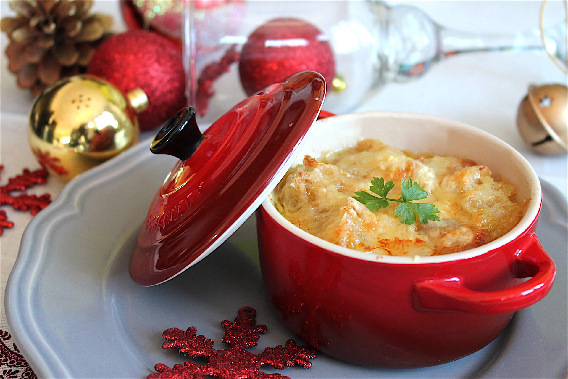 Sopa de cebolla con queso