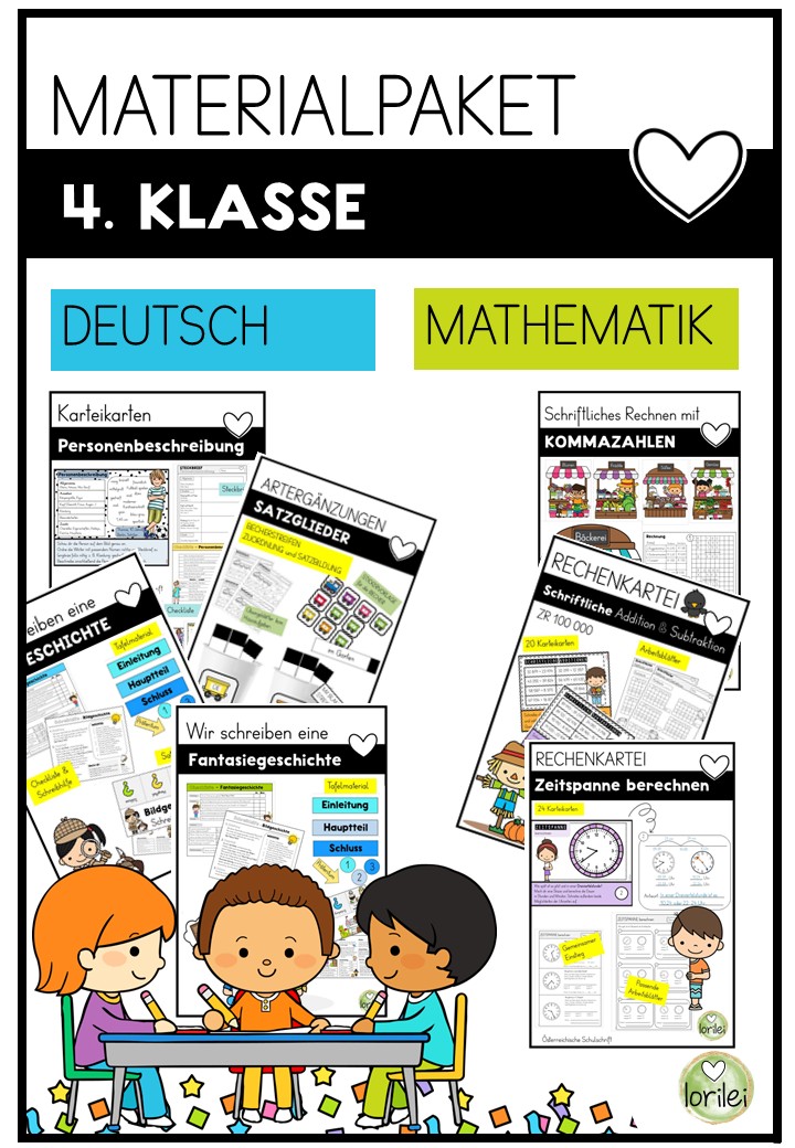 Materialpaket - Gesamtpaket für die 4. Klasse Grundschule
