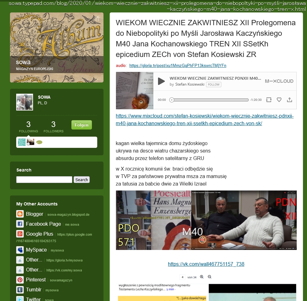 WIEKOM WIECZNIE ZAKWITNIESZ PDNXII M40 Jana Kochanowskiego TREN XII SSetKh epicedium ZECh von Stefan Kosiewski ZR 20200121 ME SOWA