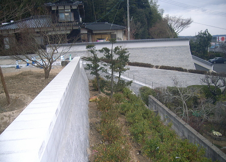 山陽小野田市 お寺　中国産 街影石 石積_6