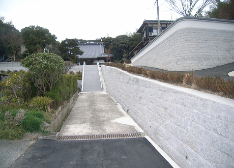 山陽小野田市 お寺　中国産 街影石 石積_5