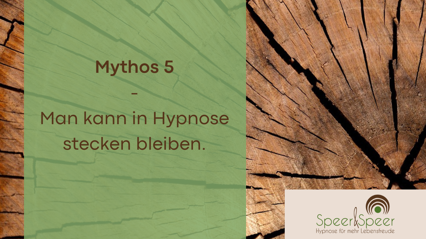 Mythos 5: "Man kann in der Hypnose steckenbleiben"
