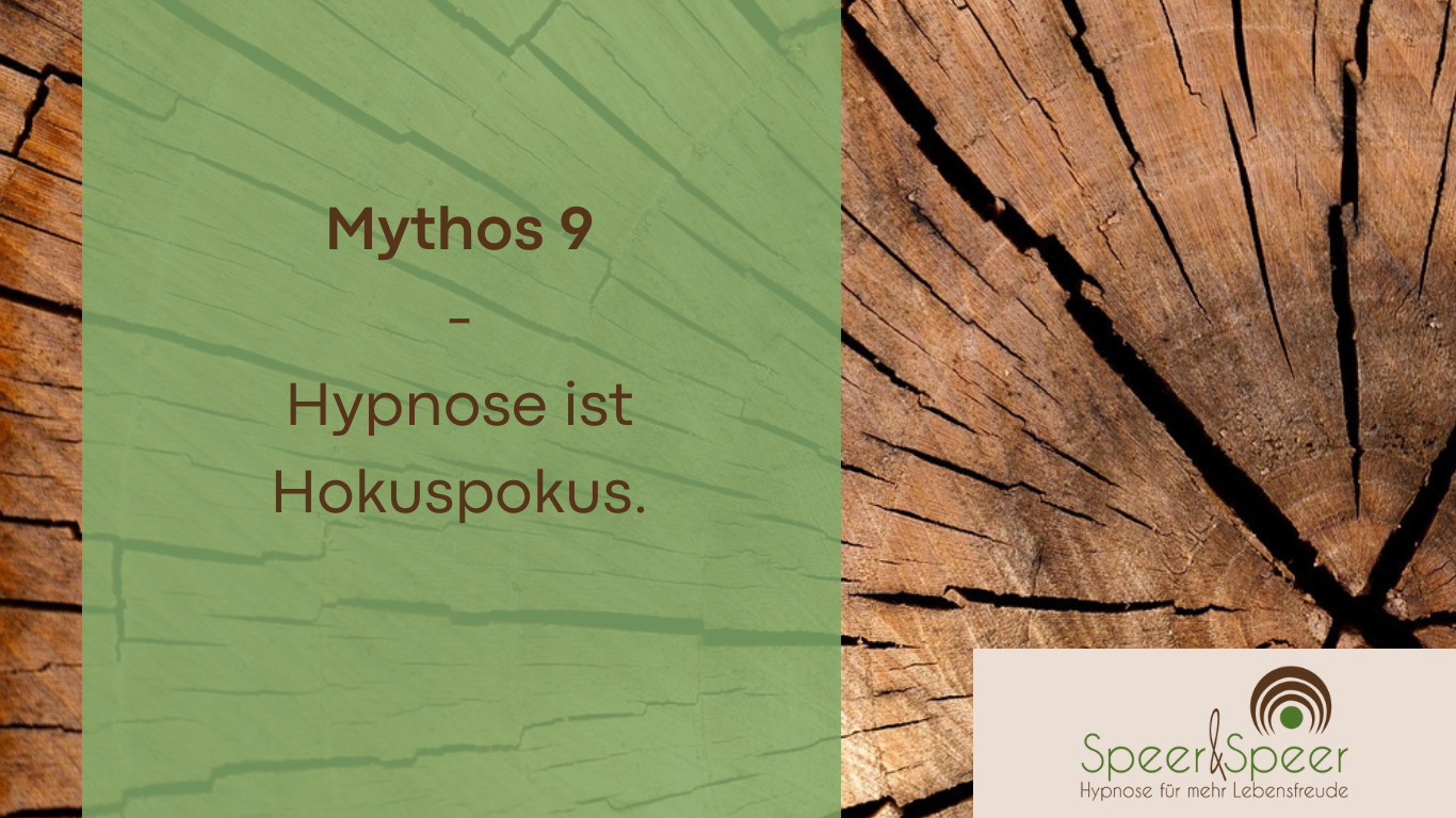 Mythos 9: Hypnose ist Hokuspokus