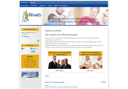 www.niveb.nl - Niederländisches Institut für effektives Bewegen