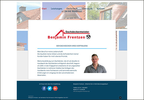 www.benjamin-frentzen.de - Dachdeckermeister 