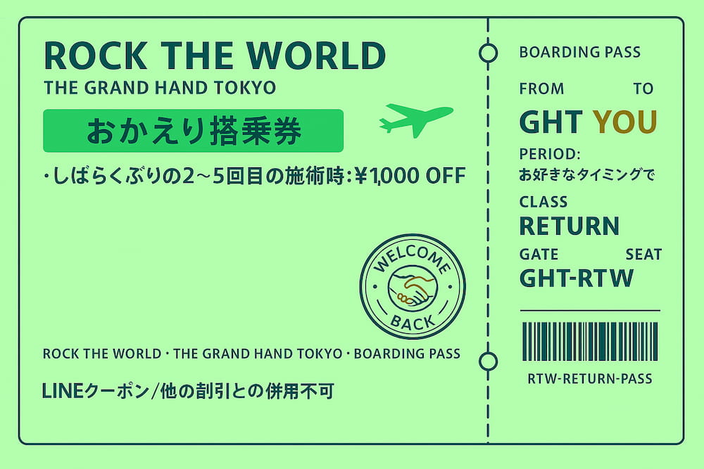 おかえり搭乗券 RETURN PASS