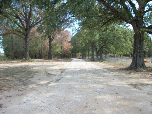 New road and parking area, Colliers Chapel Cemetery, Sept. 2011