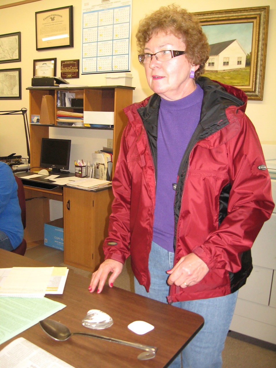 Veronica Jordan at the FCGS Show & Tell program, January 2016