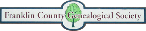 Franklin County Genealogical Society sign