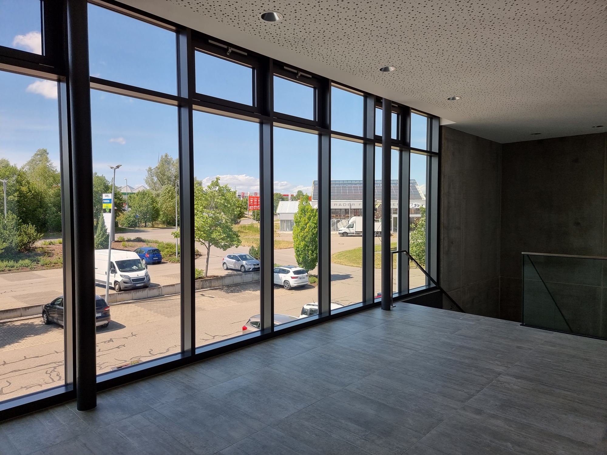 Geschäftshaus Späth Foyer Aussicht im OG