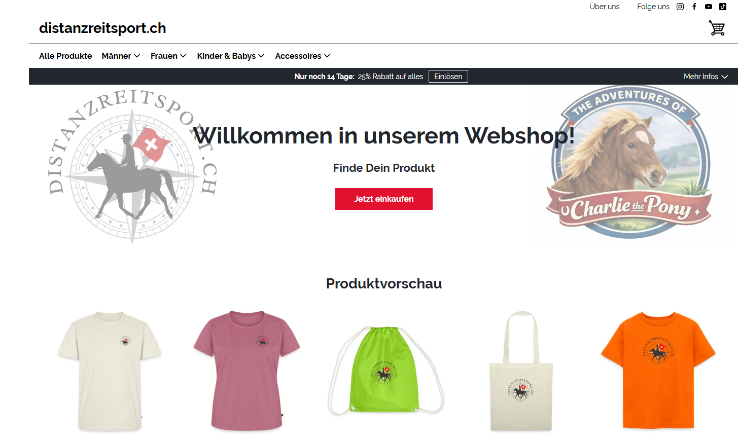 NEU: Fan-Artikel Shop mit Bekleidung
