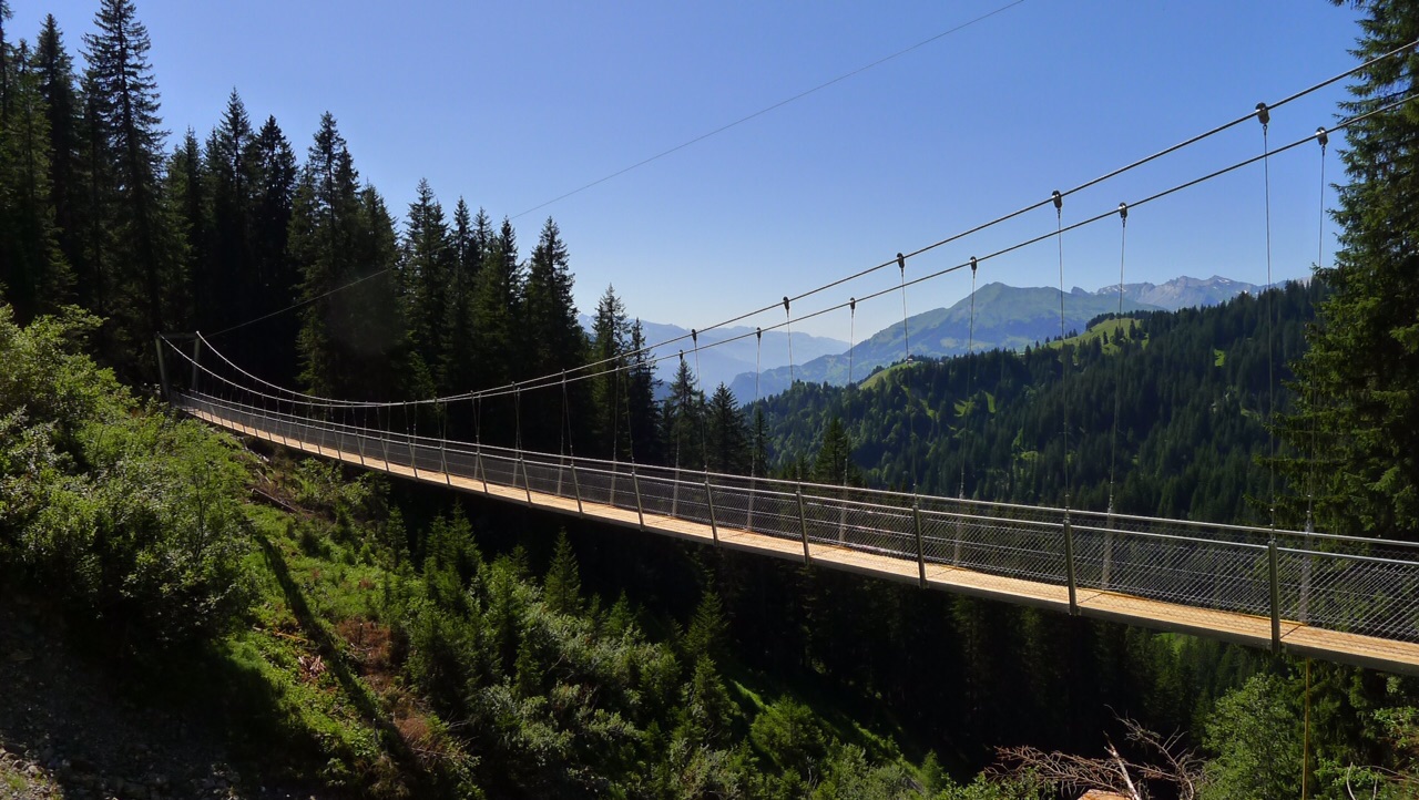 Hängebrücke Grüschertobel