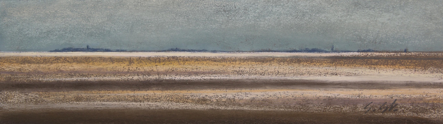 Das letzte Funkeln, 7 x 26 cm, Pastell