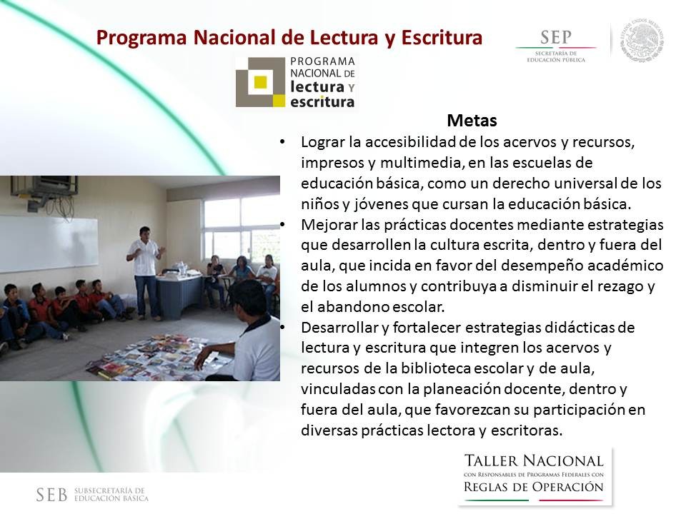 PROGRAMA NACIONAL DE LECTURA Y ESCRITURA 2014 - Página Jimdo de